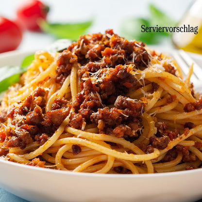 Schwarzwälder Metzgerei Birk Fertiggericht Sauce Bolognese Mediterran 420 Gramm