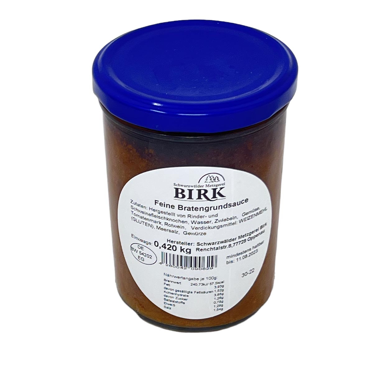 Schwarzwälder Metzgerei Birk Fertiggericht Feine Bratengrundsauce nach Traditionsrezept 420 Gramm