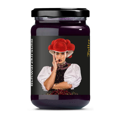 Motiv Konfitüre Badische Schwarzkirsche: Hausgemachter Genuss, 60% Frucht, 330g