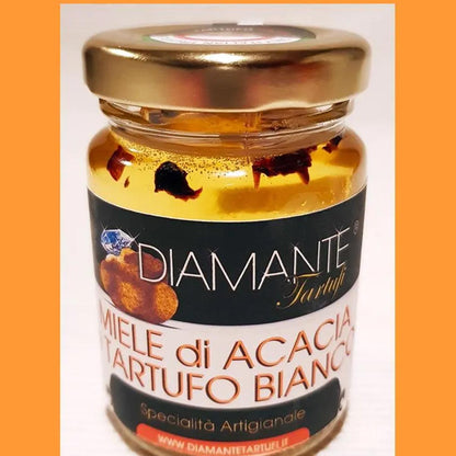 DIAMANTE TARTUFI italienischer Gourmet Akazienhonig mit weißem Trüffel