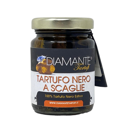 DIAMANTE TARTUFI italienischer schwarzer Trüffel Flocken im nativen Olivenöl natürlich und echt