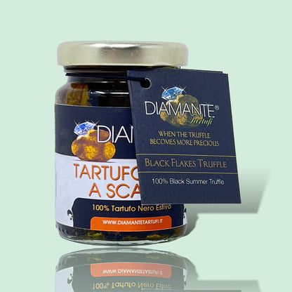 DIAMANTE TARTUFI italienischer schwarzer Trüffel Flocken im nativen Olivenöl natürlich und echt