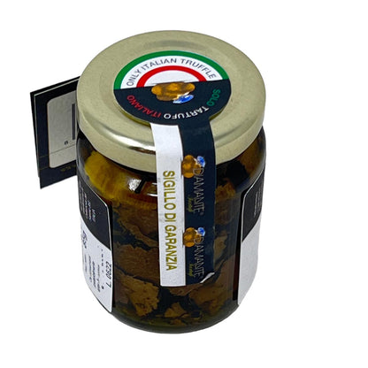 DIAMANTE TARTUFI italienischer schwarzer Trüffel Flocken im nativen Olivenöl natürlich und echt