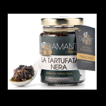DIAMANTE TARTUFI Salsa di Tartufo Nero - Luxuriöse Trüffelsauce, 130g,
