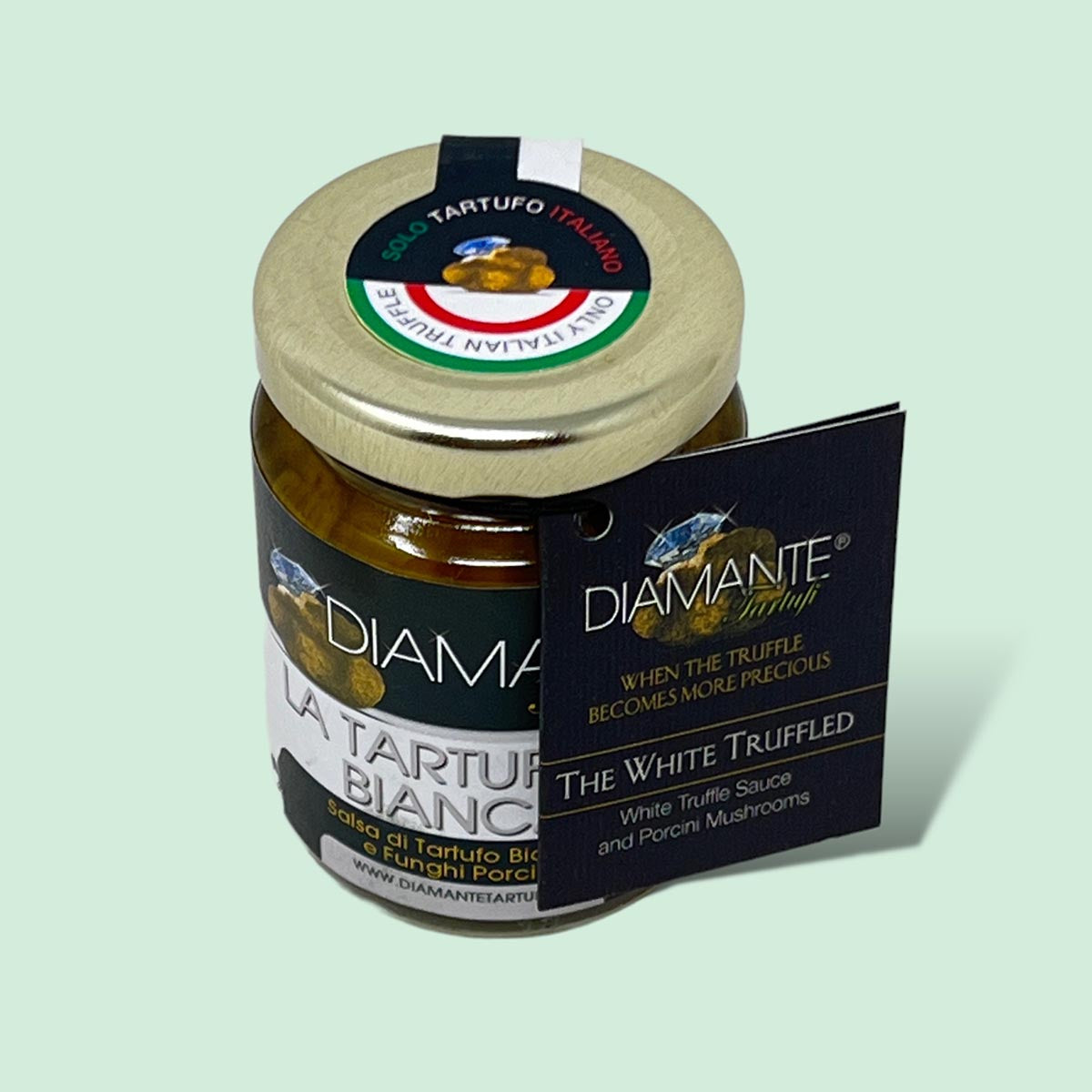 DIAMANTE TARTUFI Weißer Trüffel Pesto Trüffelsauce - Luxus für Gourmets, 130g