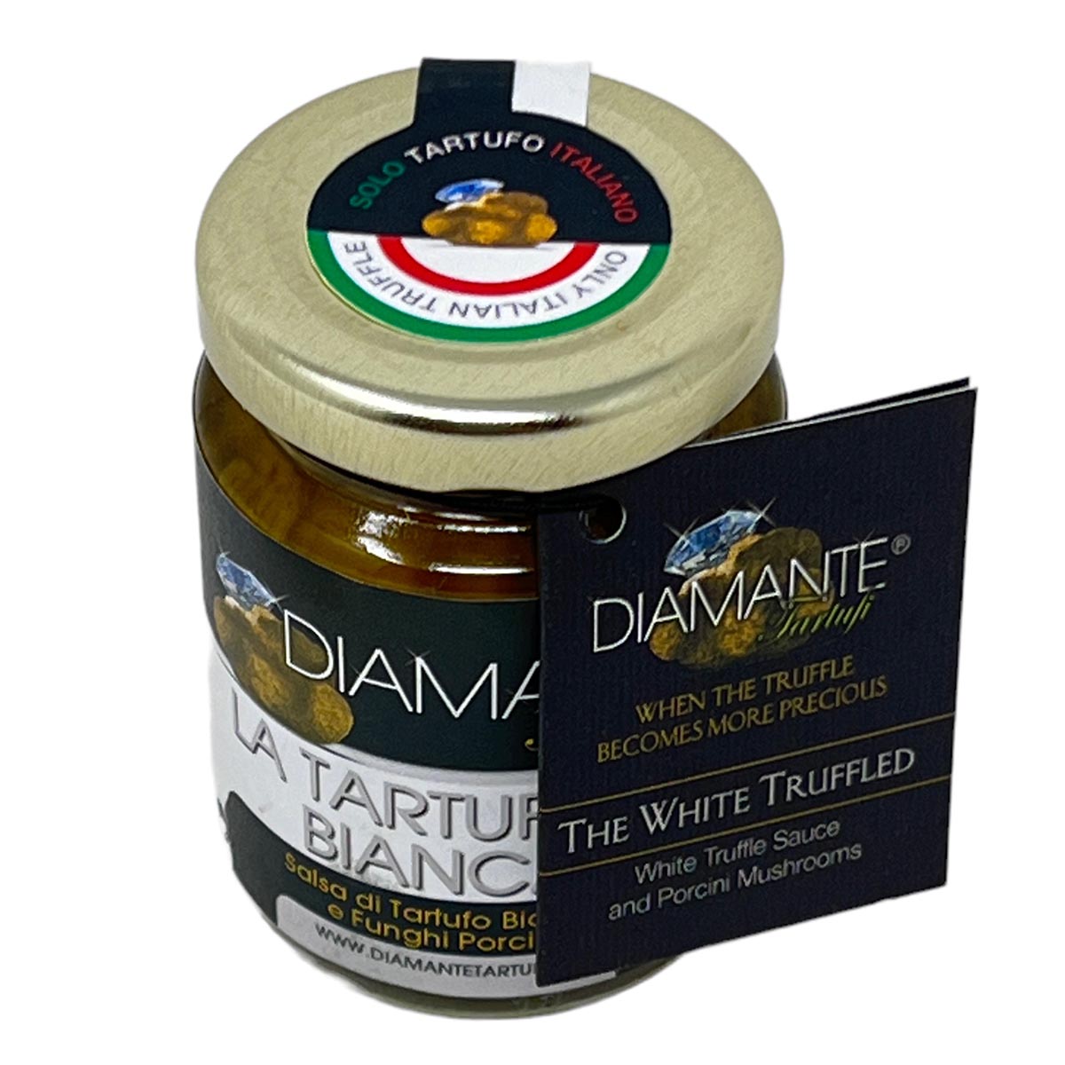 DIAMANTE TARTUFI Weißer Trüffel Pesto Trüffelsauce - Luxus für Gourmets, 130g
