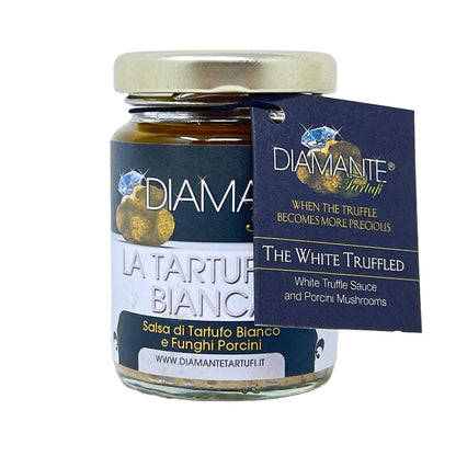 DIAMANTE TARTUFI Weißer Trüffel Pesto Trüffelsauce - Luxus für Gourmets, 130g