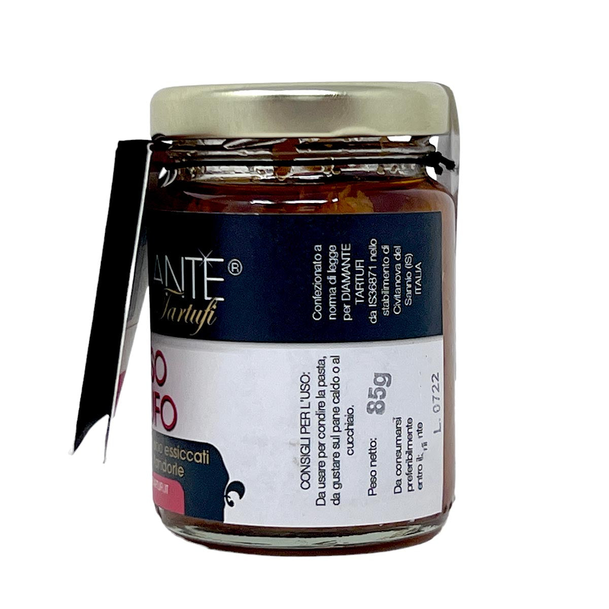 DIAMANTE TARTUFI Rosso Tartufo - Italienische Tomatensauce mit Trüffel, 130g, Luxus für Gourmets