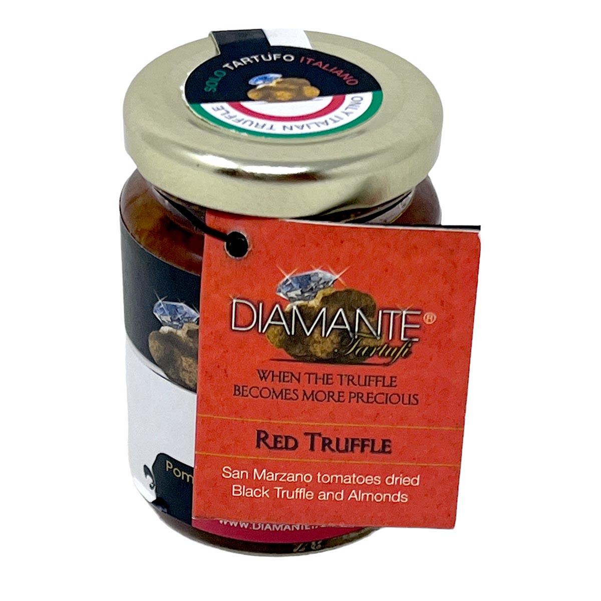 DIAMANTE TARTUFI Rosso Tartufo - Italienische Tomatensauce mit Trüffel, 130g, Luxus für Gourmets