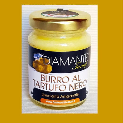 DIAMANTE TARTUFI: Italienische Butter mit Schwarzem Trüffel - Luxusgenuss