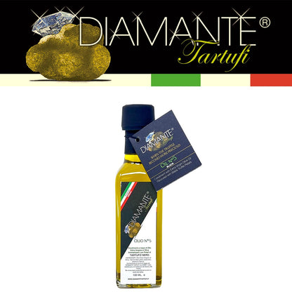 DIAMANTE TARTUFI Olivenöl mit Schwarzem Trüffel, 100ML - Gourmet Luxus