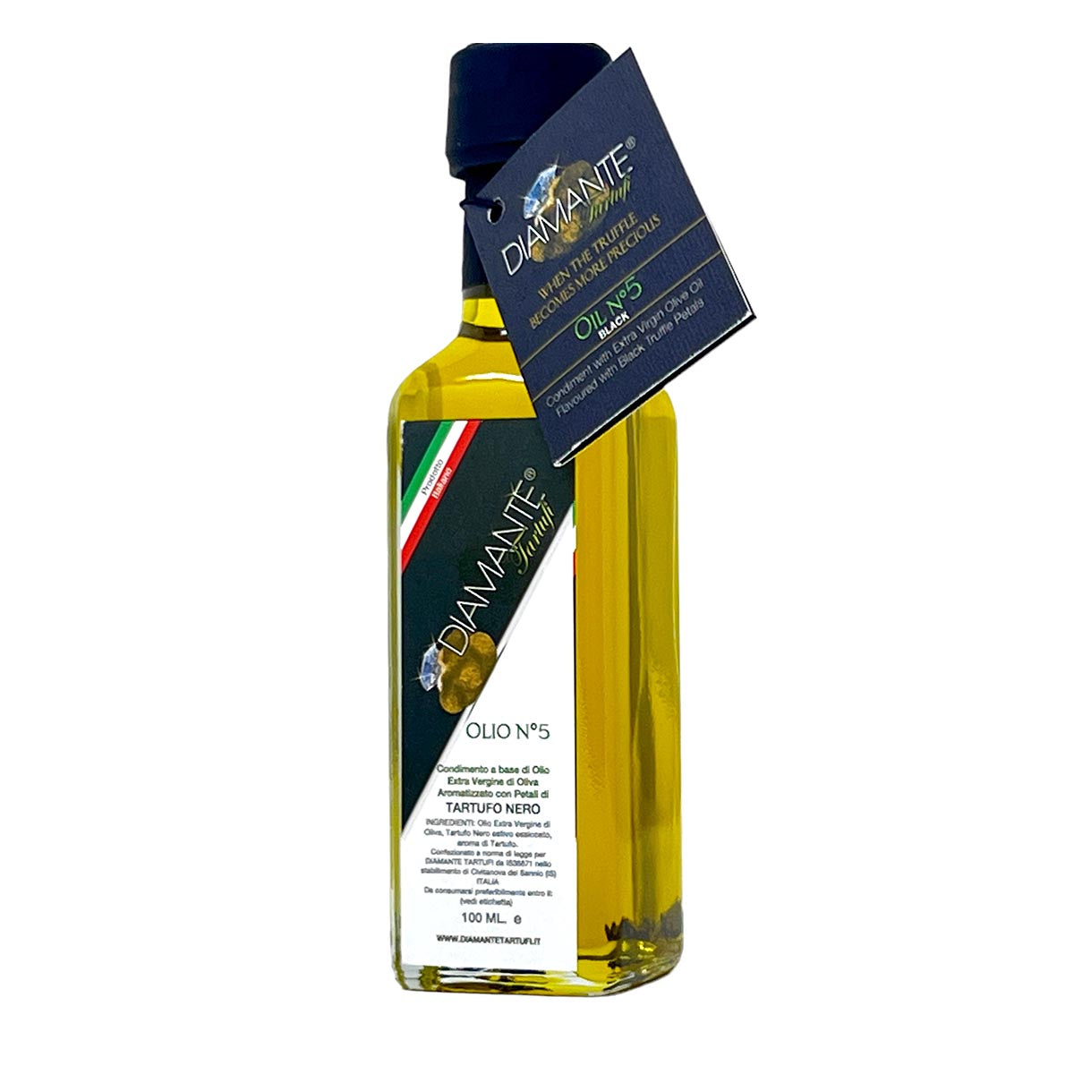 DIAMANTE TARTUFI Olivenöl mit Schwarzem Trüffel, 100ML - Gourmet Luxus