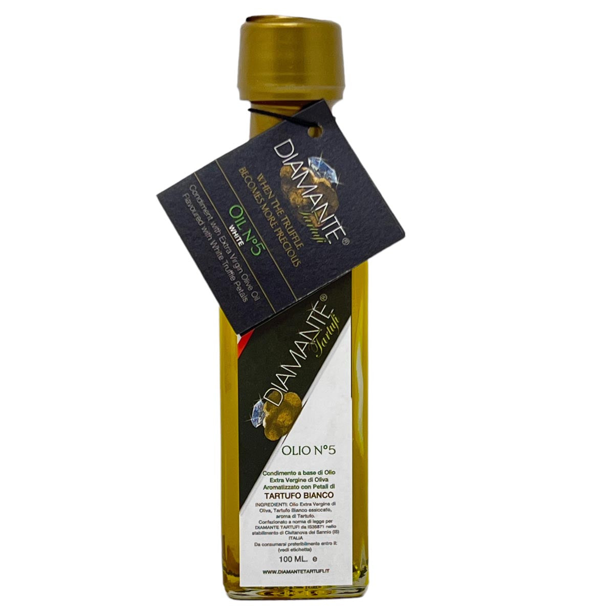 DIAMANTE TARTUFI Olivenöl mit Weißem Trüffel, 100ML - Exquisite Delikatesse