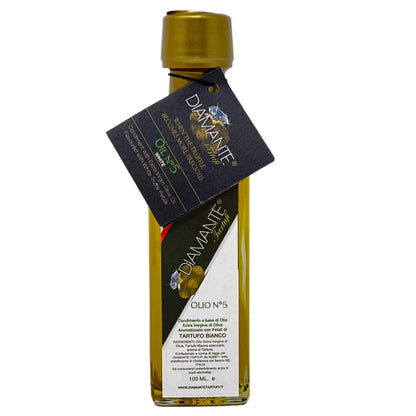 DIAMANTE TARTUFI Olivenöl mit Weißem Trüffel, 100ML - Exquisite Delikatesse