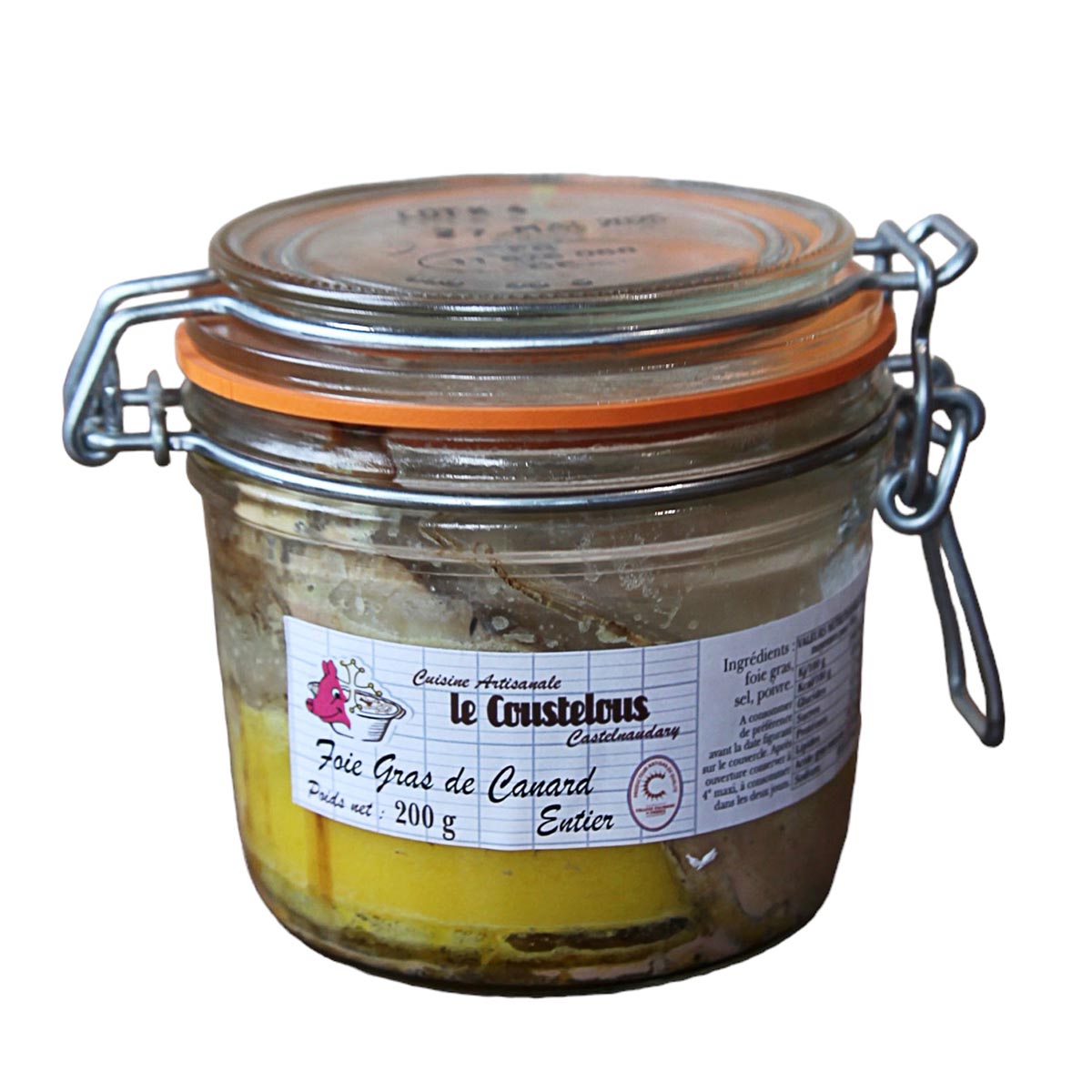 Le Coustelous Entenstopfleber, Foie Gras de Canard, im Glas - Luxusgenuss