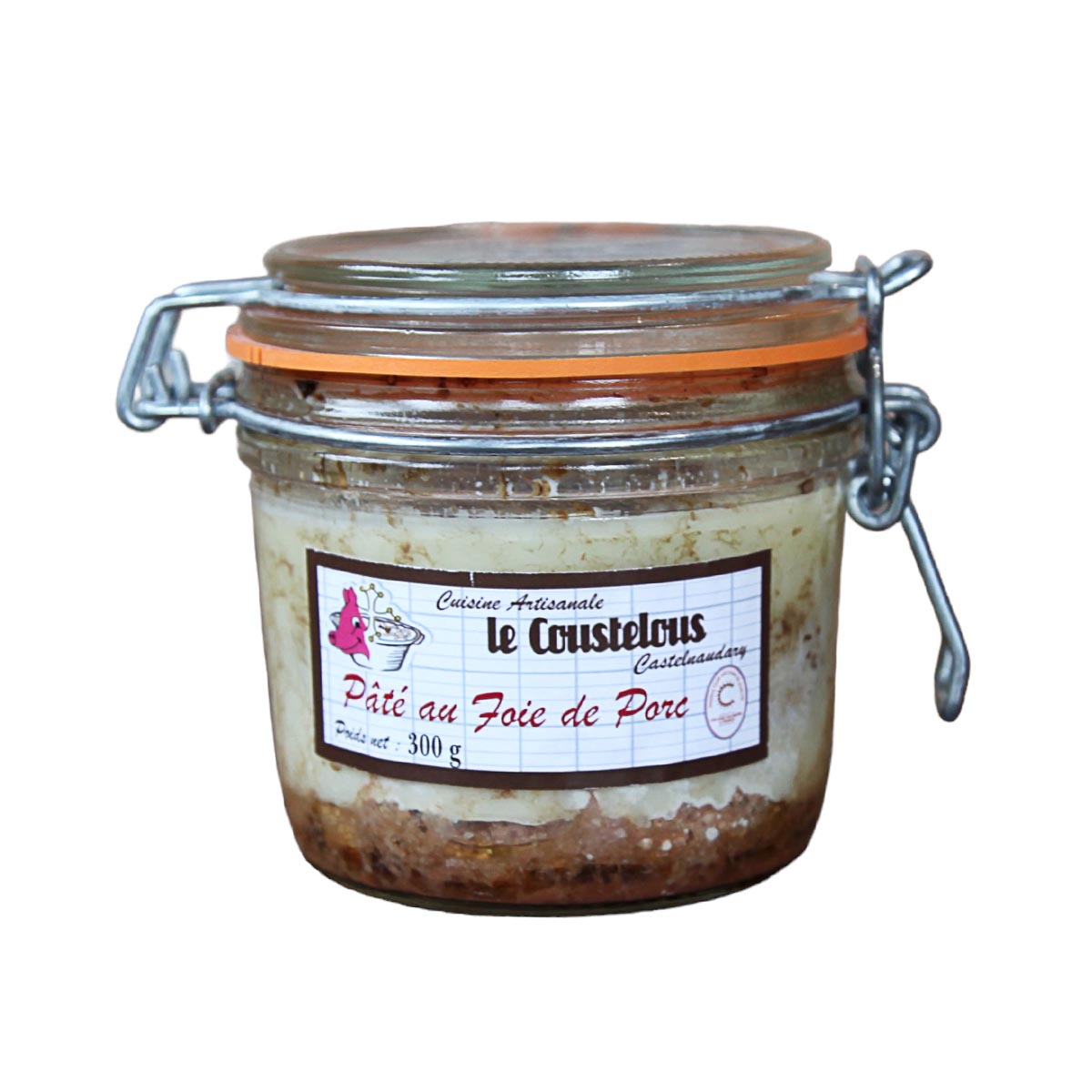 Le Coustelous Schweineleber Pâté, im Glas/Dose - Traditioneller Geschmack