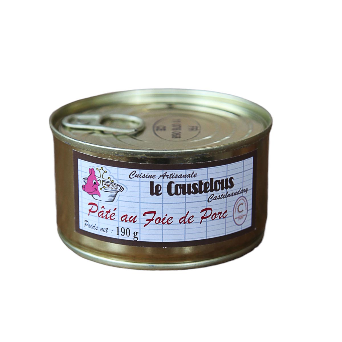 Le Coustelous Schweineleber Pâté, im Glas/Dose - Traditioneller Geschmack
