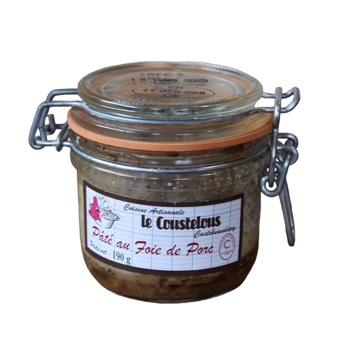 Le Coustelous Schweineleber Pâté, im Glas/Dose - Traditioneller Geschmack