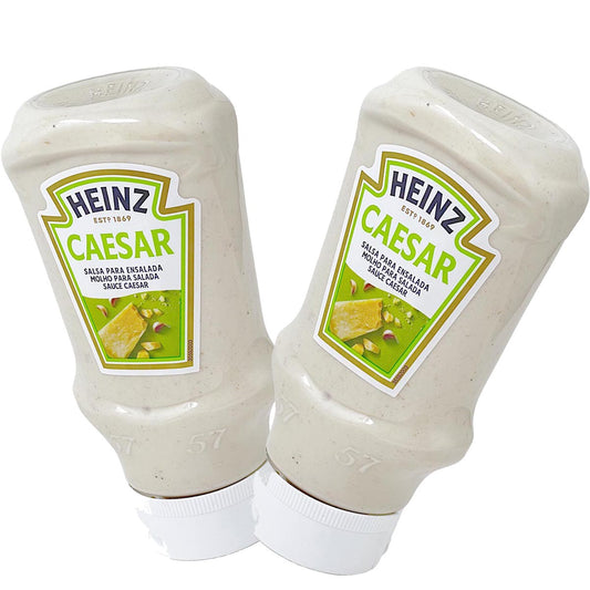 Heinz Salat Dressing Caesar Soße Große Spender Flasche 2 x 400ml