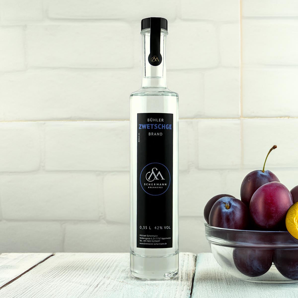 Brennerei Schermann Zwetschgenbrand „Bühler“ 0,35l 42% Vol.