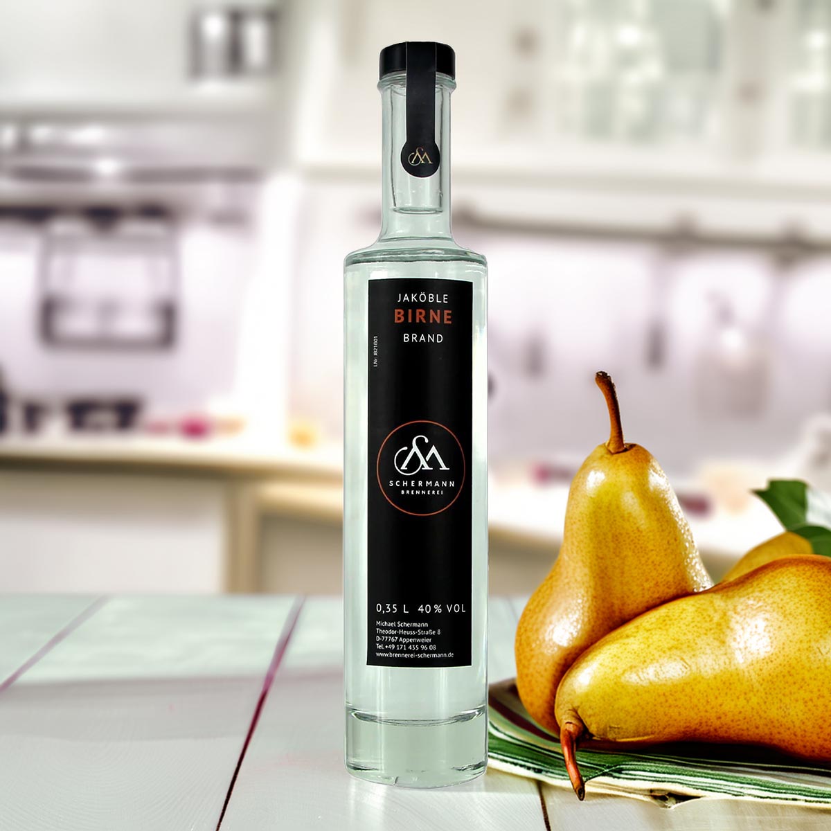 Brennerei Schermann Birnenbrand „Jaköble“ 0,35l 40% Vol.
