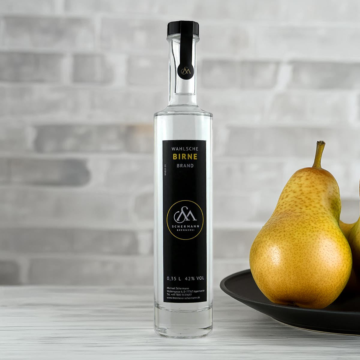 Brennerei Schermann Birnenbrand „Wahlsche“ 0,35l 42% Vol.