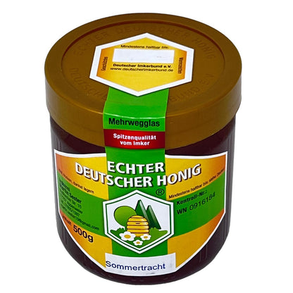 Echter Deutscher Honig "Sommertracht" 500g Glas - Wanderimkerei Martin Sester