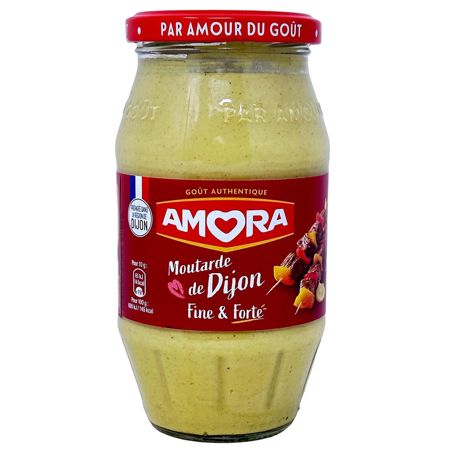 Amora Dijon Senf Fine et Forte – Kräftig-würziger Dijon-Senf 430g