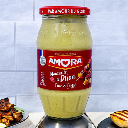 Amora Dijon Senf Fine et Forte – Kräftig-würziger Dijon-Senf 430g