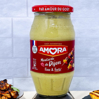 Amora Dijon Senf Fine et Forte – Kräftig-würziger Dijon-Senf 430g