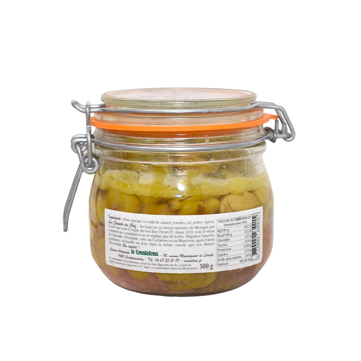 Le Coustelous Bohnen Cassoulet mit Würstchen & Entenconfit – Versch. Portionsgrößen