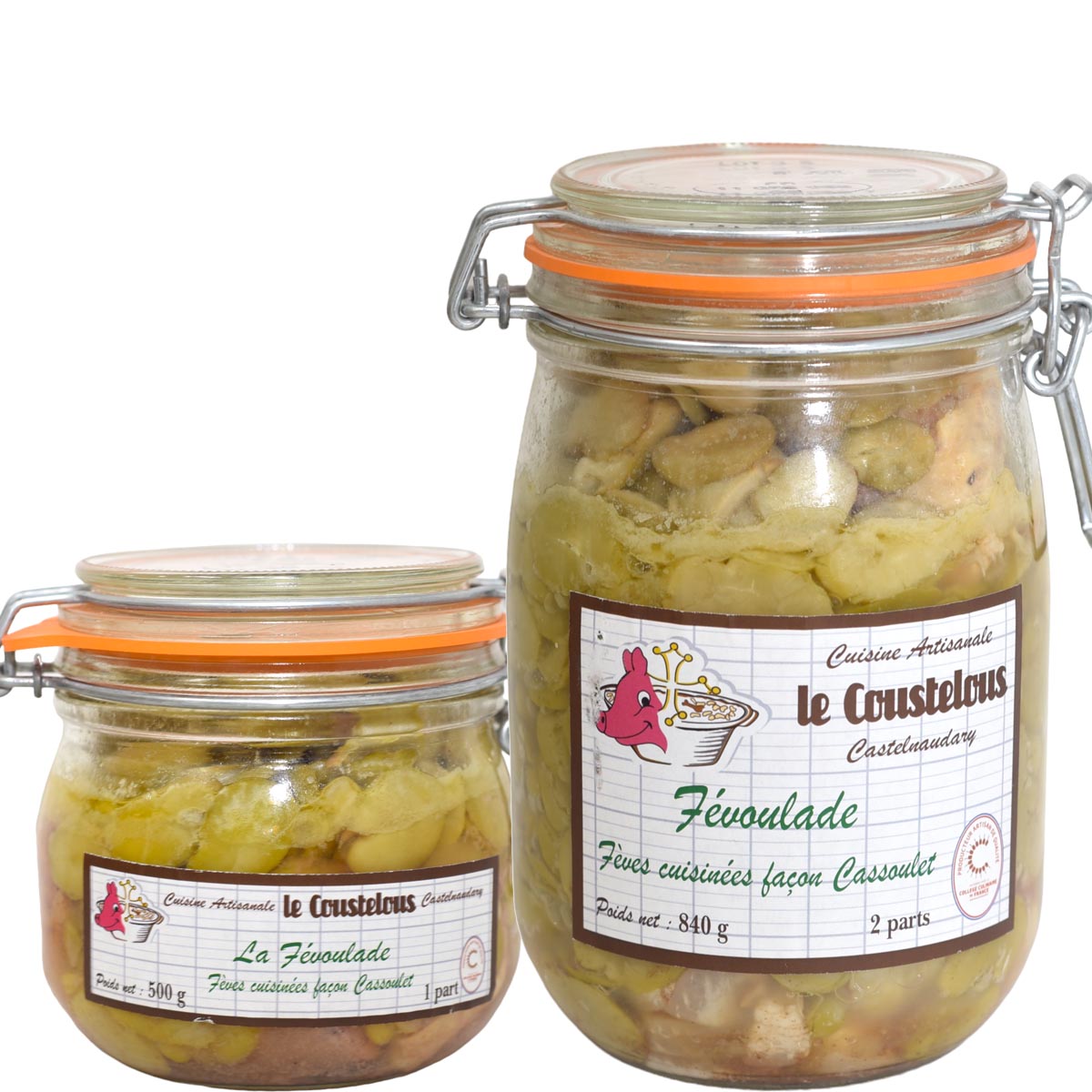 Le Coustelous Bohnen Cassoulet mit Würstchen & Entenconfit – Versch. Portionsgrößen