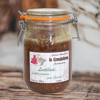 Le Coustelous Lentillade Linsen mit Entenkeule und Wurst im Glas – Versch. Größen