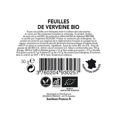 Saint-Ange Pastilles Verveine Bio - Bio Eisenkraut Pastillen aus Frankreich 50g