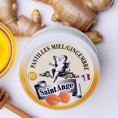 Saint-Ange Pastilles Miel/Gingembre - Honig/Ingwer Pastillen aus Frankreich 50g
