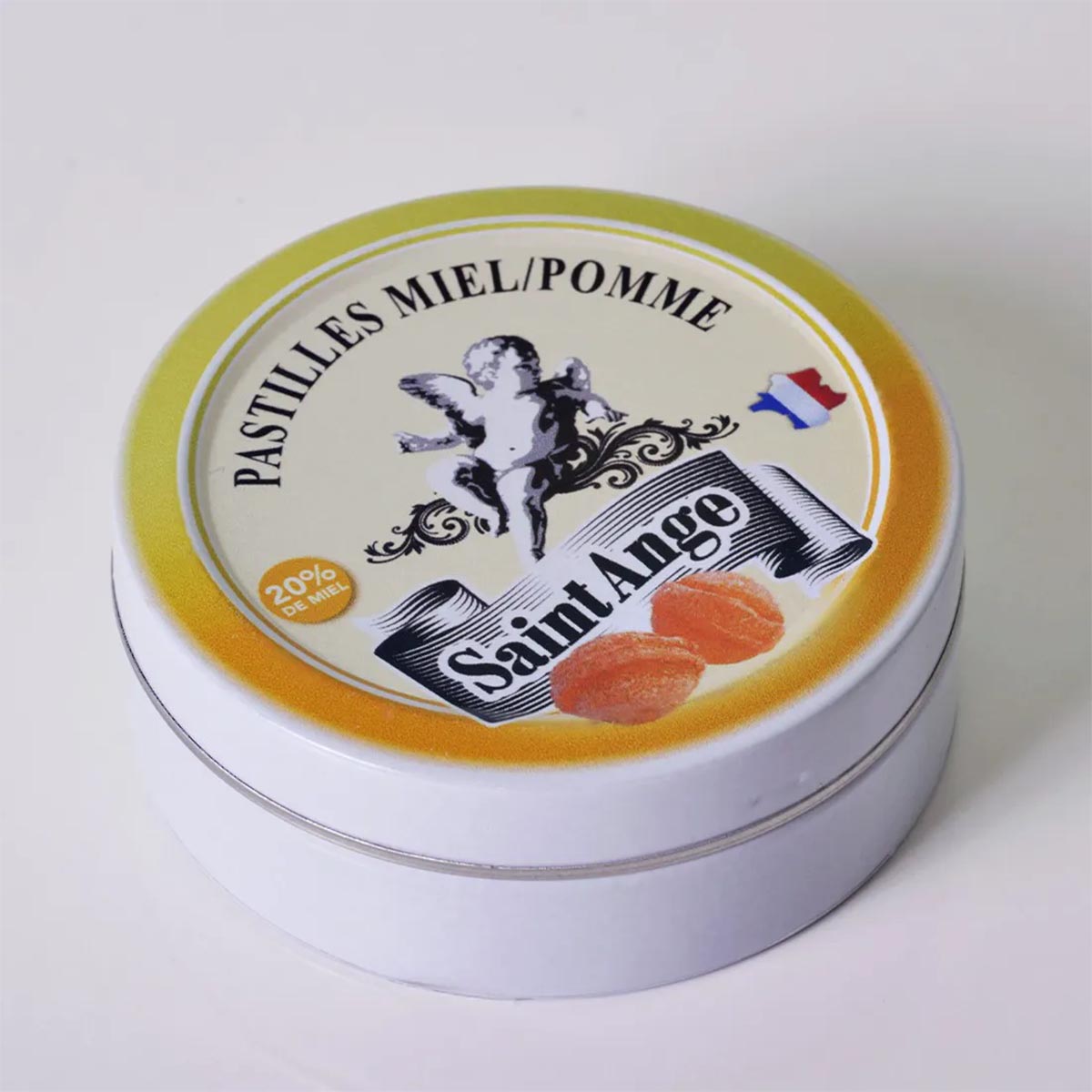 Saint-Ange Honig/Apfel-Pastillen – Handgefertigte Pastillen aus Frankreich, 50g