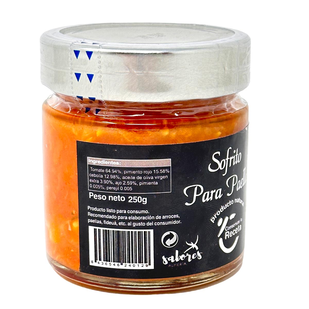 Conservas La Receta: Authentisches Sofrito für Paella – 250g purer Genuss aus Spanien
