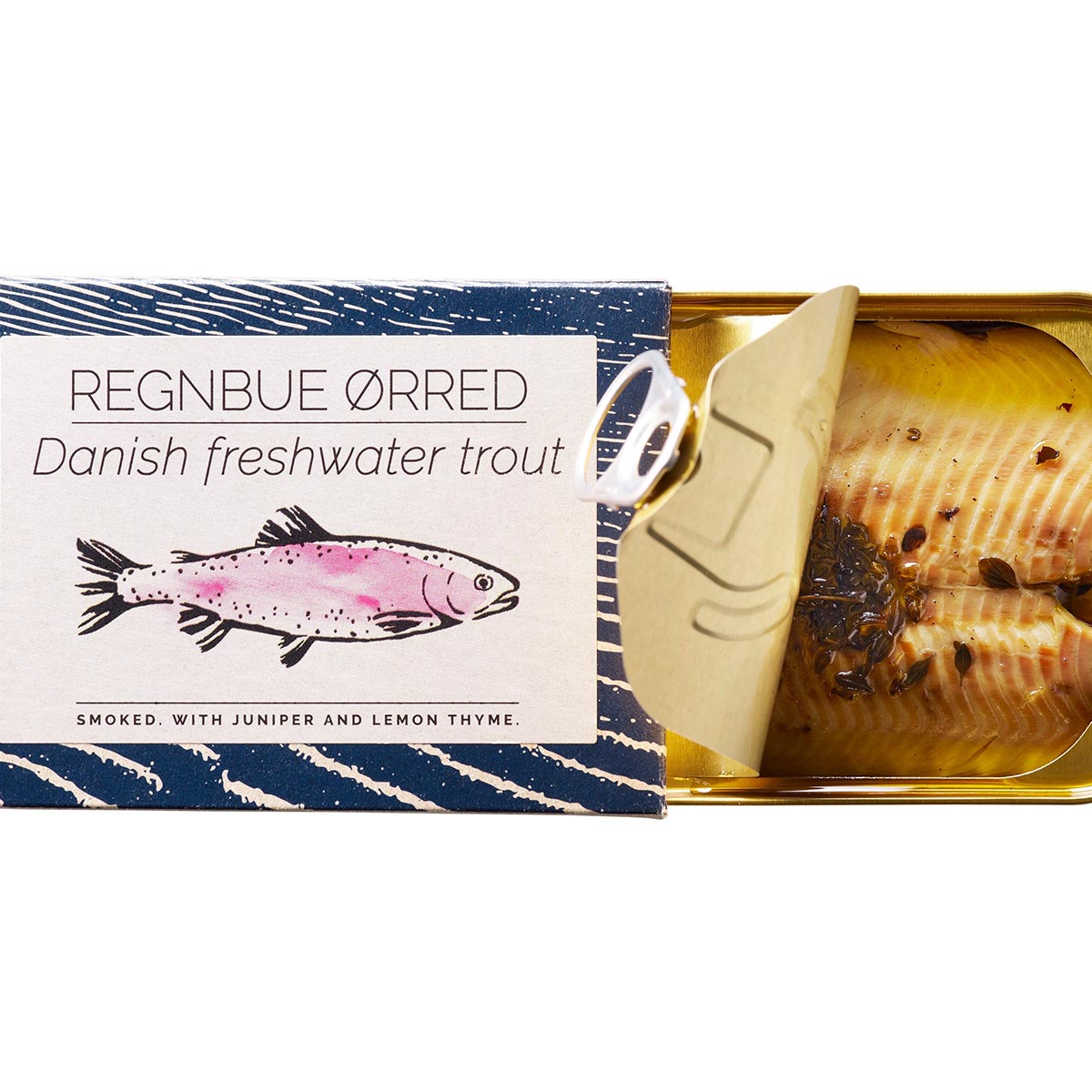 FANGST REGNBUE ØRRED dänische Süßwasserforelle geräuchert in kalt gepresstem Rapsöl