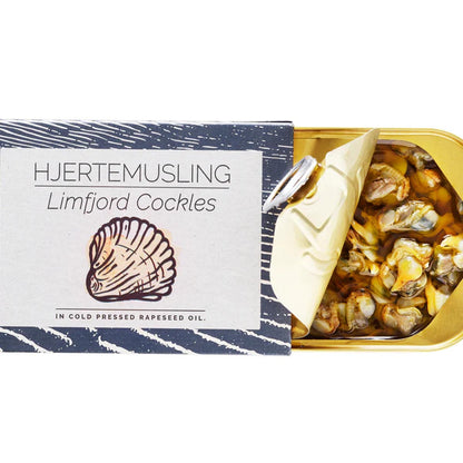 FANGST HJERTEMUSLING ungekochte Herzmuscheln in kaltgepresstem Rapsöl leicht gesalzen