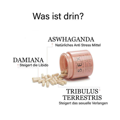 ORGASM GLOW Libido - Stimmungs- und Erregungsergänzung - Sex au Naturel 60 Tabletten