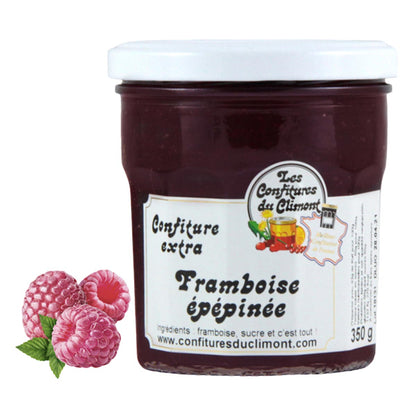 Les Confitures du Climont Himbeeren entkernt Konfitüre Extra Handwerklich 350g