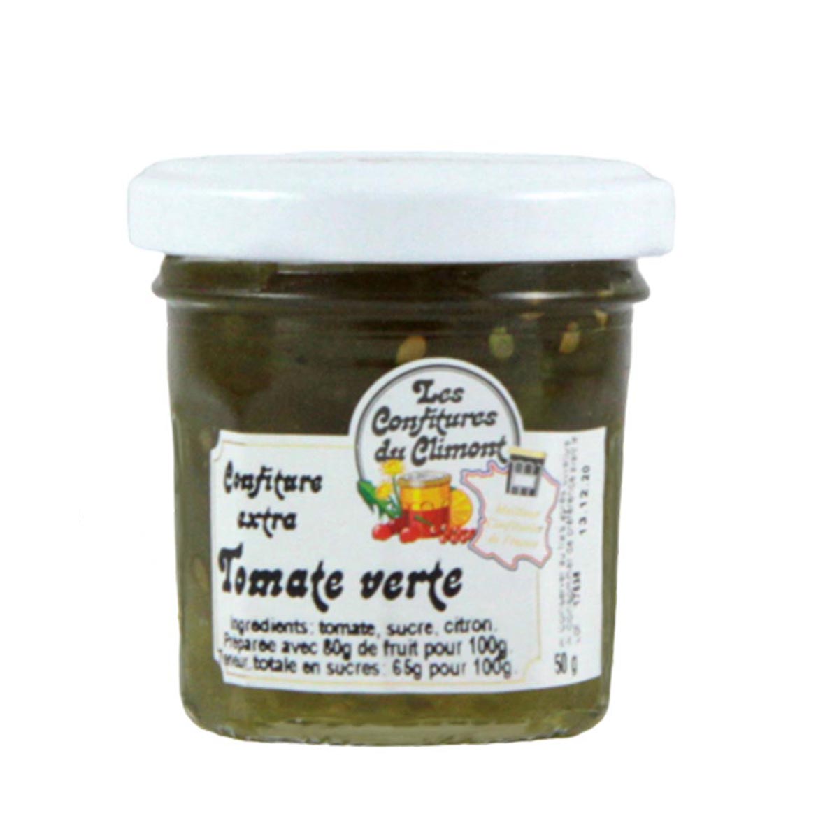 Les Confitures du Climont Grüne Tomaten Konfitüre Extra 50g