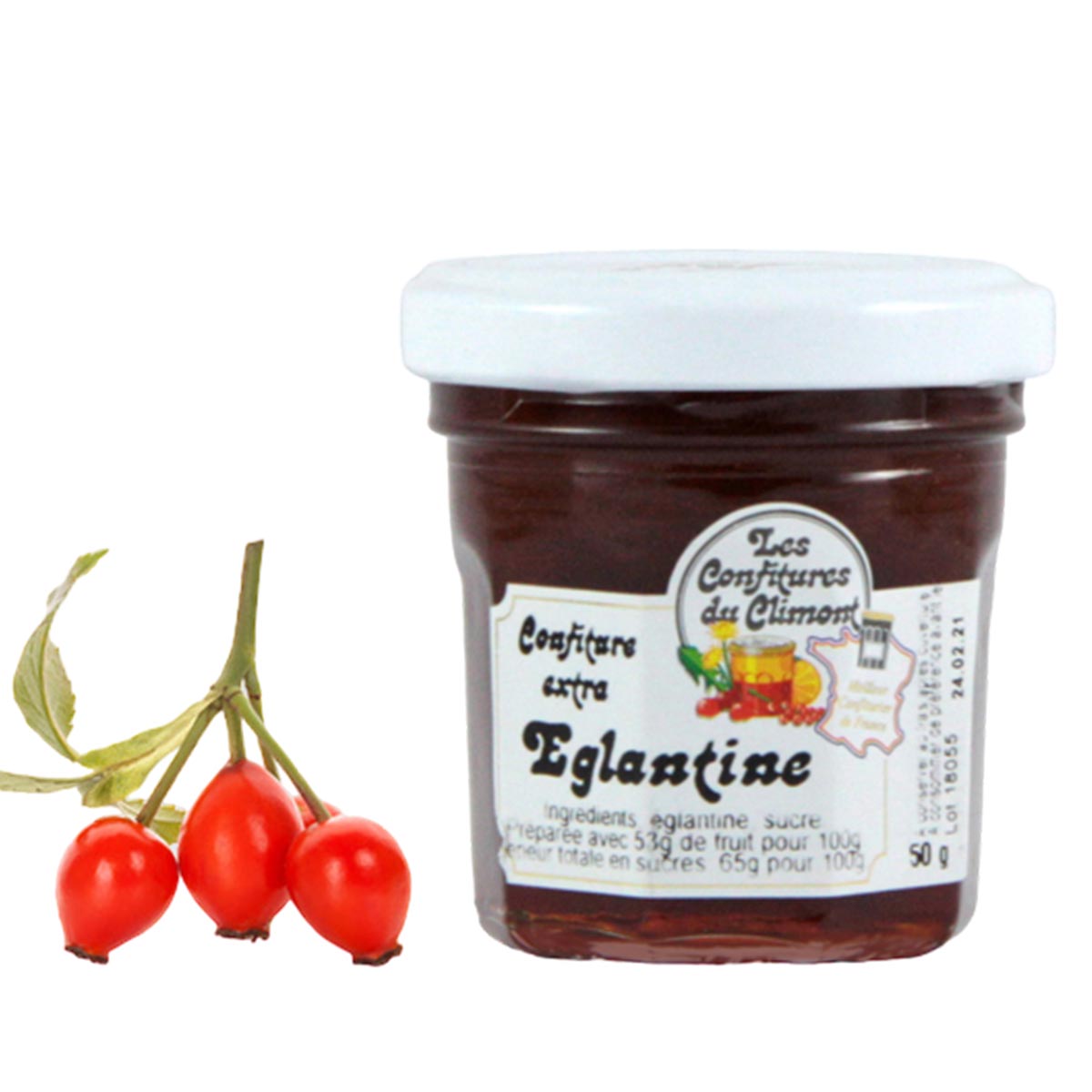 Les Confitures du Climont Hagebutten Konfitüre Extra 50g köstlich lecker