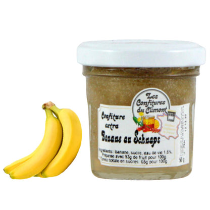 Les Confitures du Climont Bananen-Schnaps Konfitüre extra 50g – Handwerklich hergestellt