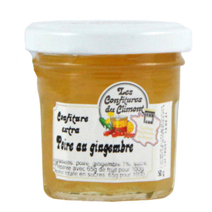 Les Confitures du Climont Birne & Ingwer Konfitüre extra 50g – handgemacht aus dem Elsass