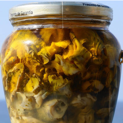 Conservas La Receta Seemuschel mit Knoblauch in Olivenöl extra, aus Spanien