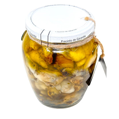 Conservas La Receta Seemuschel mit Knoblauch in Olivenöl extra, aus Spanien
