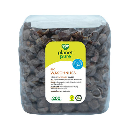 PLANET PURE Bio-Waschnuss  natürlich sauber unbehandelte Schale der Waschnuss 200 WL