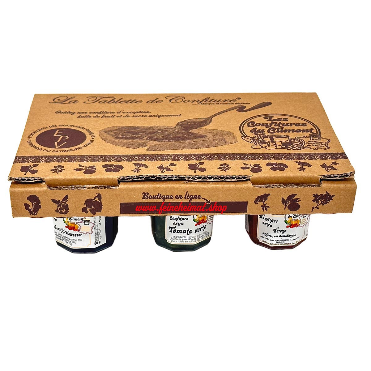 Les Confitures du Climont 6er Set Konfitüre Extra-Mix 50g zum Käse