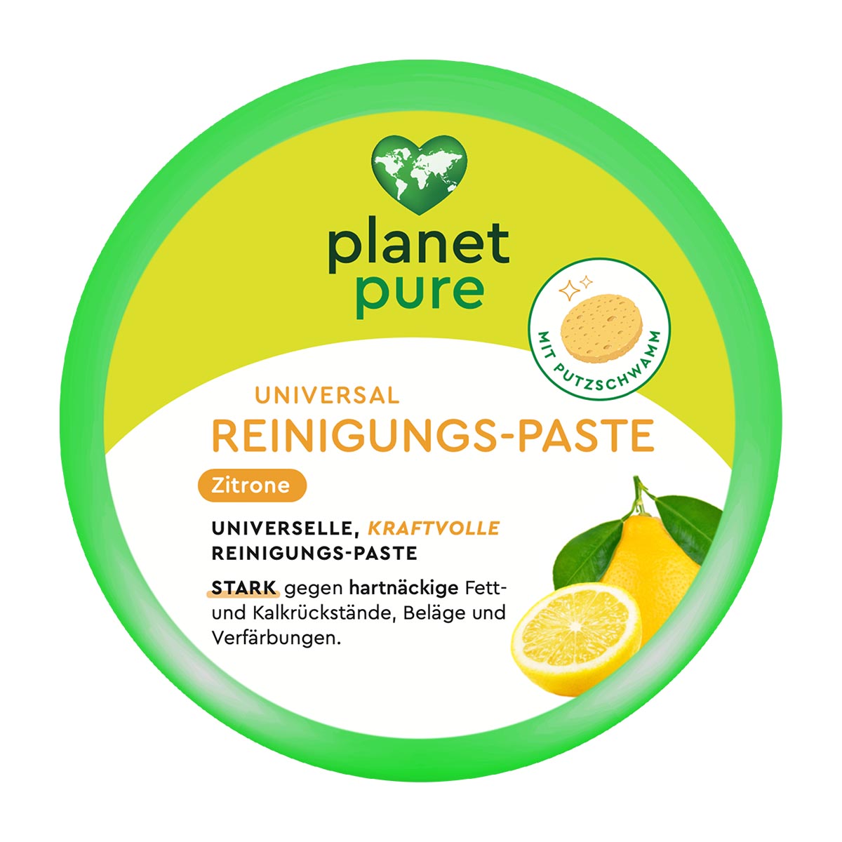 PLANET PURE Universal Reinigungs-Paste Zitrone universell & kraftvoll 300 Gramm